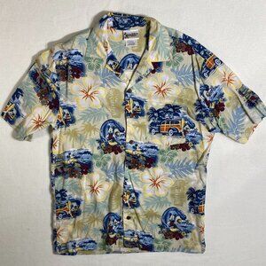 Walt Disney World VTG Hawaiian Shirt Small | Mickey Mouse Cars Beach VTG Cars